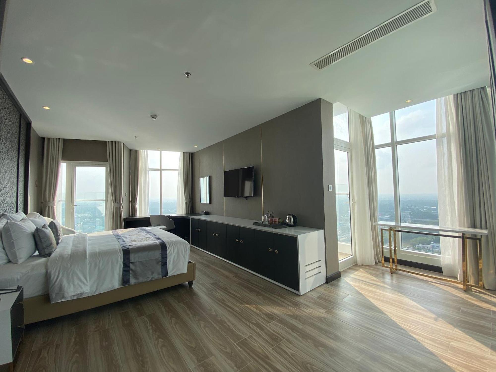 Diamond Stars Ben Tre Hotel מראה חיצוני תמונה A bedroom at the hotel